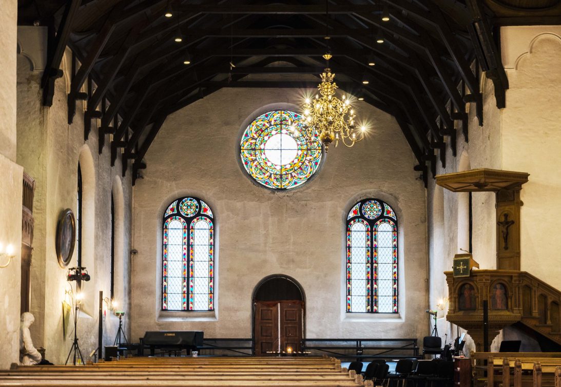 Interiör Korskirken, Bergen