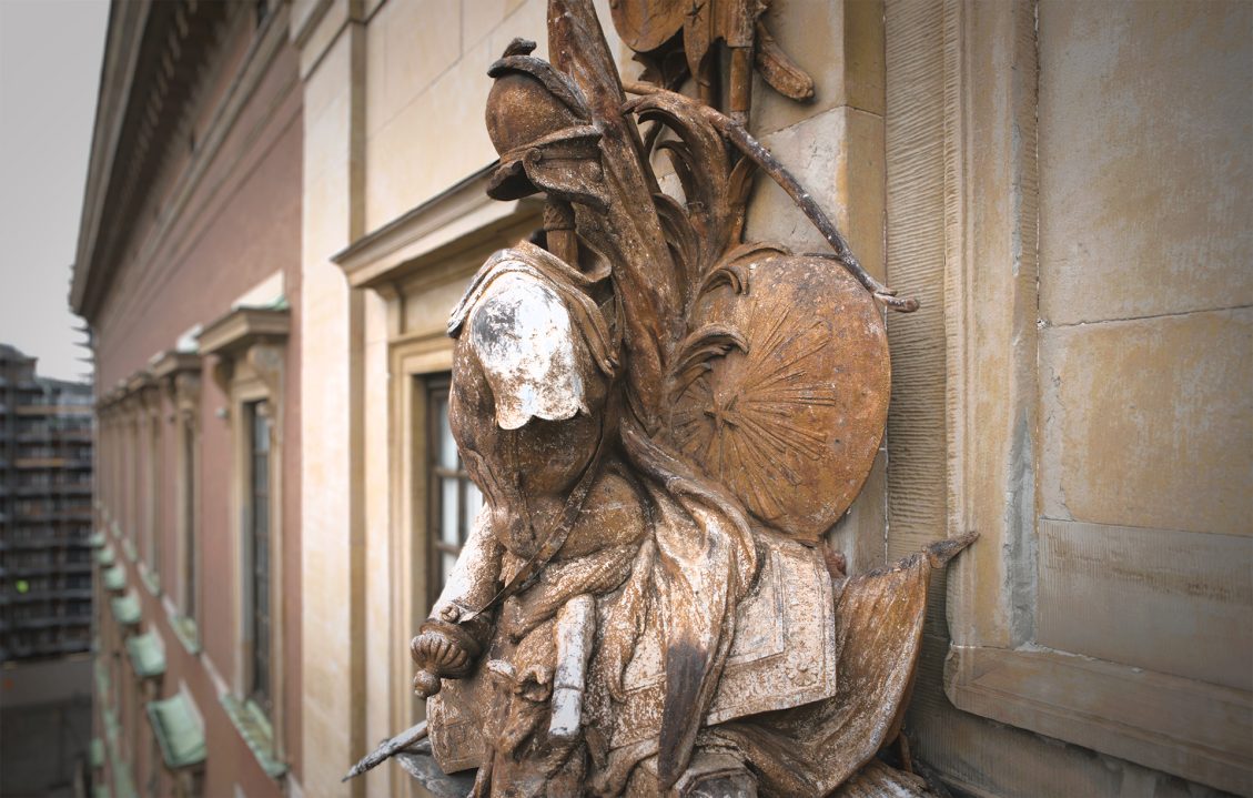 Trofégrupp på Stockholms slott