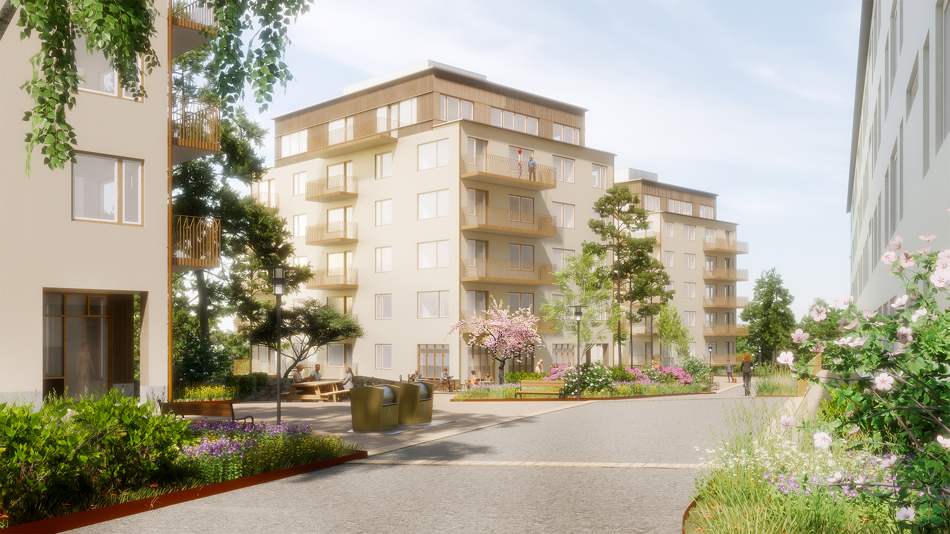 Äpplarö, gatuvy