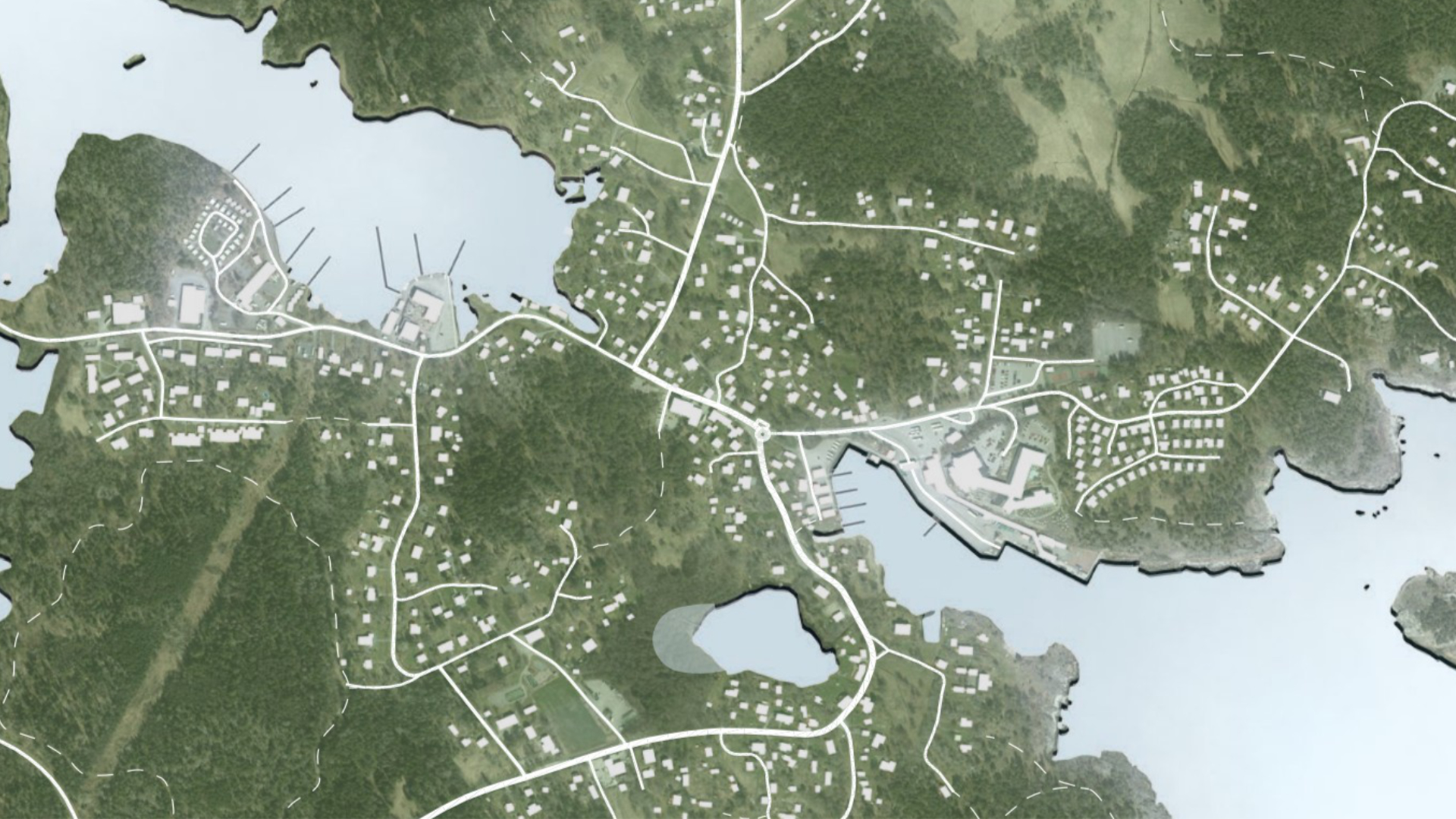 Grisslehamn, illustrerad kartbild